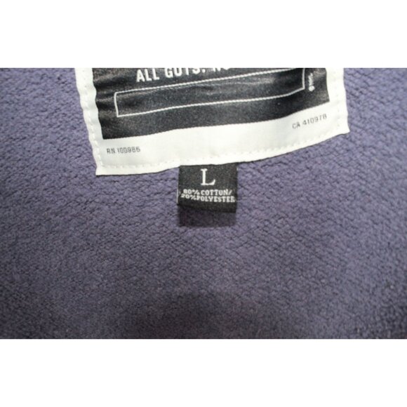 Old Time Hockey NHL NY Rangers Blue Red Full Zip Jacket Cotton Size L - Picture 12 of 14